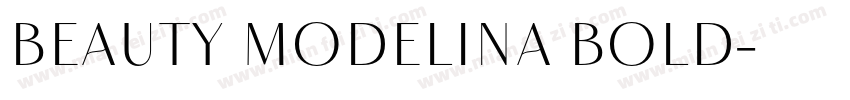 Beauty Modelina Bold字体转换